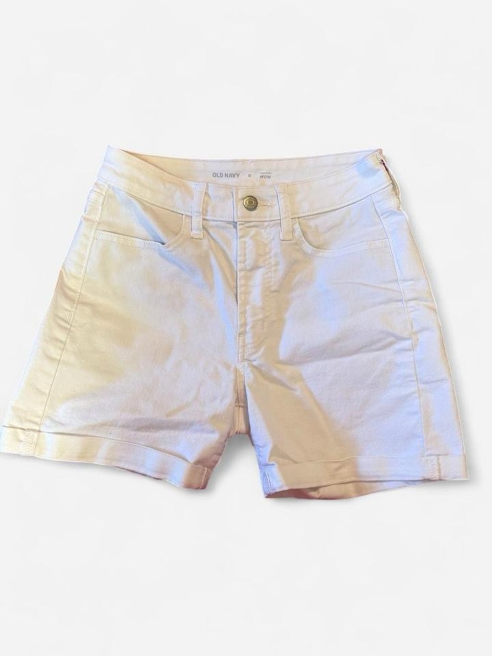 Old Navy | White | High-Rise WOW Shorts | Size 0